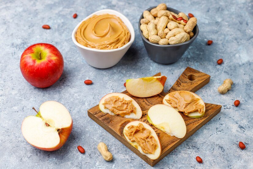 Apple Slices with Almond Butter