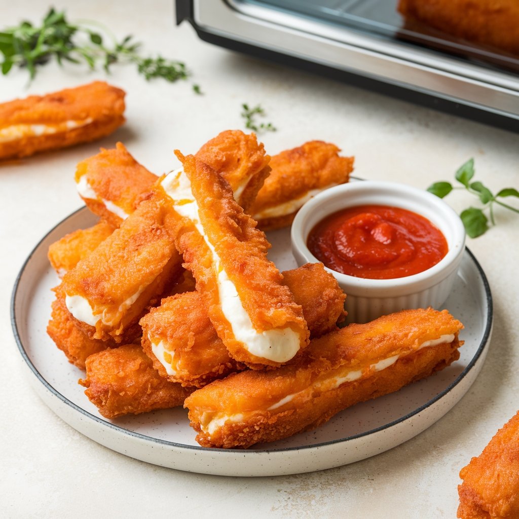 Air Fryer Mozzarella Sticks