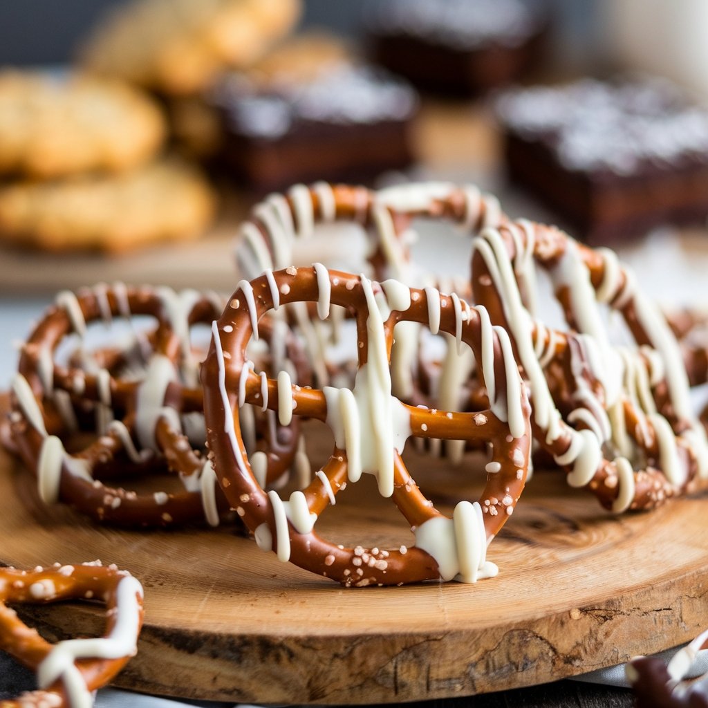 White Chocolate Covered Pretzels