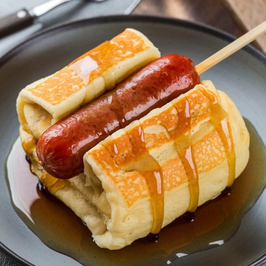 Pancake Sausage on a Stick