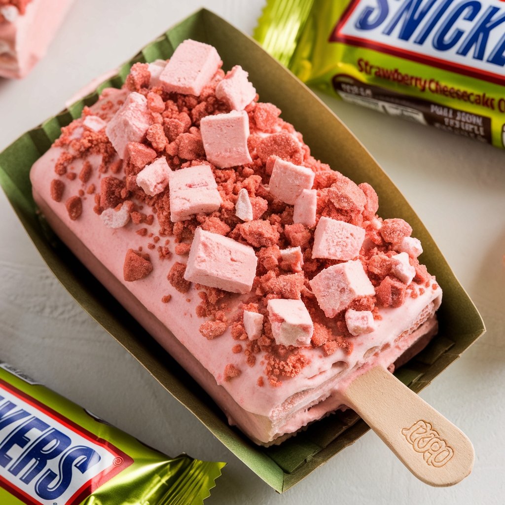 Snickers Strawberry Cheesecake