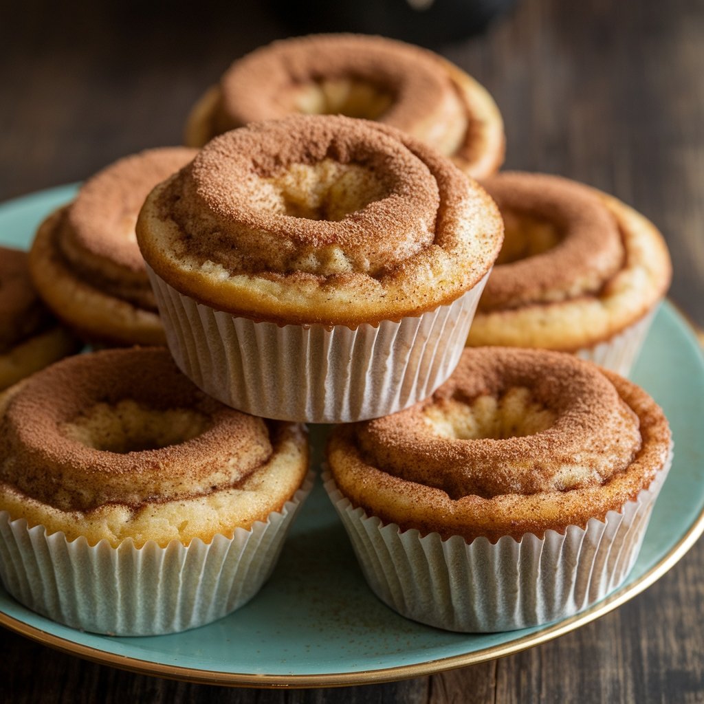 Vegetarian Cinnamon Sugar Donut Muffins