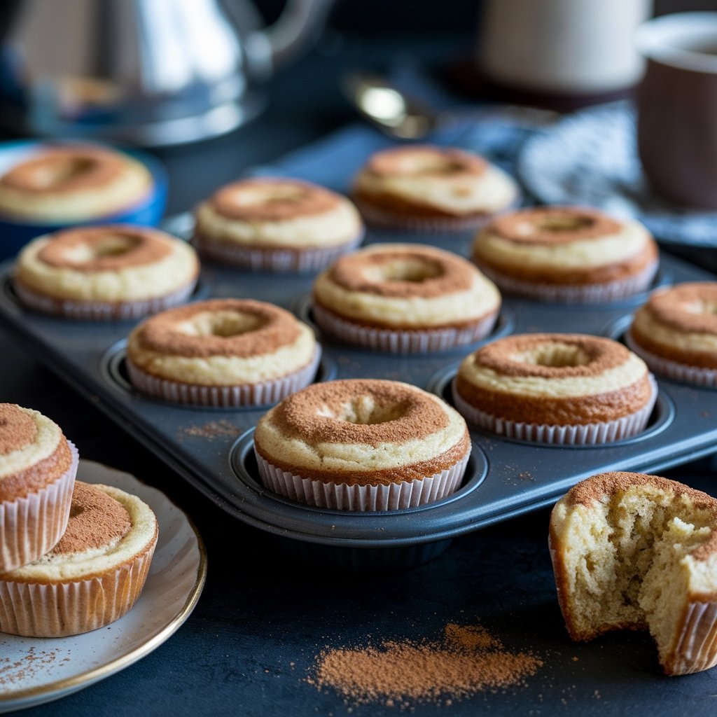 Vegetarian Cinnamon Sugar Donut Muffins